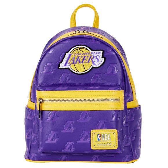NBA Los Angeles Lakers Logo Mini Backpack by Loungefly - Picture 1 of 8